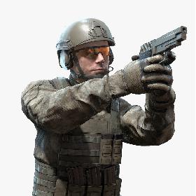 Realtime Rigged Soldier 3D
